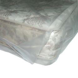 Standard King size mattress bags designed for mattresses up to 14 inches thick, 4 mil plastic material provides extra protection